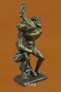 Erotic Art Bronze Sculpture Two Male Wrestlers Vienna Balance