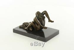Erotic Bronze Nude Sculpture Verlockung Art Holiday Gift + Lust On Lesbos