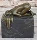 Erotic Chair Abstract Bronze Modern Art Nude Sexy Woman Sculpture Figurine Deal