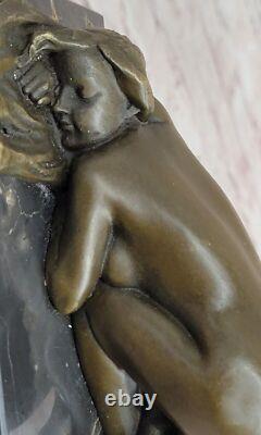 Erotic Chair Abstract Bronze Modern Art Nude Sexy Woman Sculpture Figurine Deal