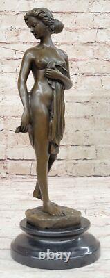 Erotic Modern Art Museum Quality Flesh Woman Bronze Sculpture Figurine Art