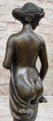 Erotic Modern Art Museum Quality Flesh Woman Bronze Sculpture Figurine Art