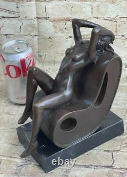Erotic Modern Art Museum Quality Flesh Woman Bronze Sculpture Figurine Decor