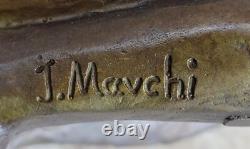 Erotic Nude Woman Modern Art Sculpture Solid Bronze Original Open