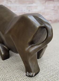 F. Botero Modern Bull Art Bronze Sculpture, Signed, Sealed Figurine Statue