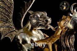 FINE ARTS Home Culture Bronze Sculpture Beauty & Beast Figure Statue Eroticism