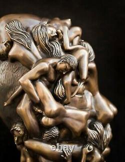 Fine Arts Wohnkultur Bronze Sculpture Figure Dali Head Erotic Statue Body