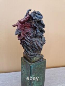 Florence Lemichez Bronze Sculpture Rooster numbered 3/8 Bourbonnais Art Foundry