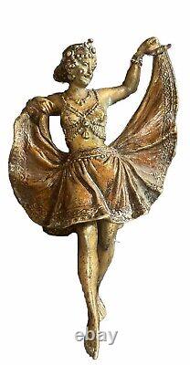 Franz Xavier Bergmann Bronze Art Nouveau Dancer with Lifted Skirt