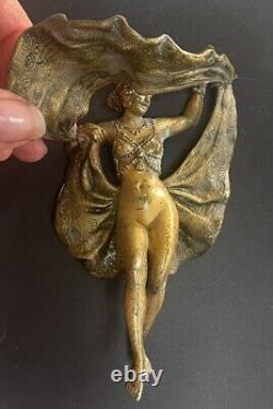 Franz Xavier Bergmann Bronze Art Nouveau Dancer with Lifted Skirt