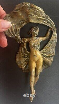 Franz Xavier Bergmann Bronze Art Nouveau Dancer with Lifted Skirt