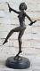 French Art Deco Dancer By D. H Chiparus Classic Dance Bronze Statue