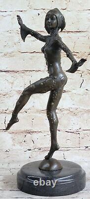 French Art Deco Dancer by D. H Chiparus Classic Dance Bronze Statue