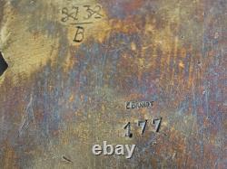 French Art Deco EDGAR BRANDT bronze sculpture, Antique 1920s, Signed paperweight