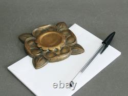 French Art Deco EDGAR BRANDT bronze sculpture, Antique 1920s, Signed paperweight