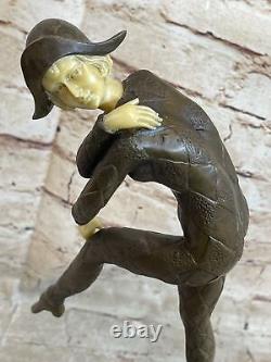 French Bronze Art Deco Style Art Nouveau Female Sculpture Demetre H Chiparus