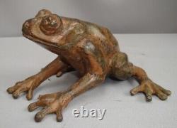 Frog Animalier Style Art Deco Art Nouveau Bronze Statue Sculpture