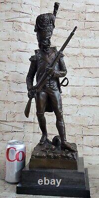 From the Collection: Realistic Bronze Art Statue of a 19th Century Russian Soldier Museum