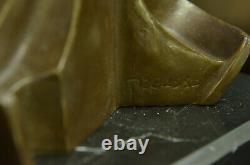 Gia Chiparus Solid Bronze Sculpture. Abstract Art Deco New Picasso Dali Art
