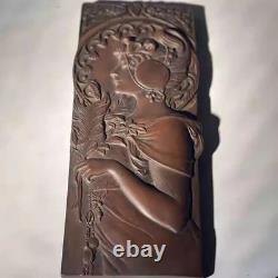 Handcrafted bronze relief sculpture, classic art panel for the