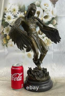 Handmade Bronze Sculpture Sale American Indian Warrior Art Milo Signed