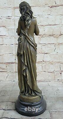 Hawaiian Girl Art Deco New Bronze Sculpture Moreau Figurine Statue Nr