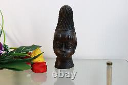 Head Sculpture in Bronze African Art Nigeria