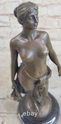 High Quality Signed Art Deco Nude Bronze Sculpture Collection Gift Sale