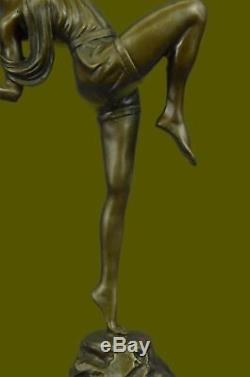 Huntress Diana Style Art Nouveau Museum Bronze Sculpture Statue Figurine T