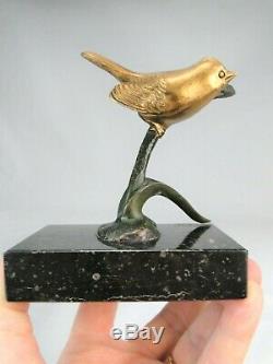 Irenee Rochard (1906-1984) Beautiful Bird Sculpture Art Deco Bronze A 2 Patinas