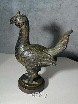 Islamic Art Bronze Bird Qajar Middle Persian Middle Eastern 19th Persian Sculpture