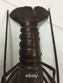 Langouste Articulee Bronze 19th Asian Sculpture Ancient Lobster Art Mag