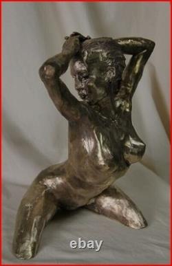 Large Artistic Nude, Original Bronze Sculpture Signed LE CANN, Numbered