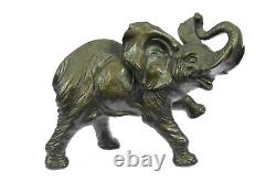 Large Signed Art Deco African Elephant Bronze Sculpture by Bugatti Sale Fund