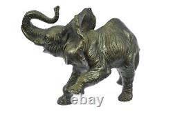 Large Signed Art Deco African Elephant Bronze Sculpture by Bugatti Sale Fund