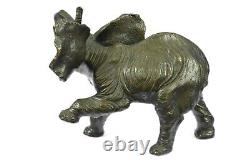 Large Signed Art Deco African Elephant Bronze Sculpture by Bugatti Sale Fund