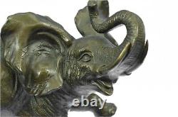 Large Signed Art Deco African Elephant Bronze Sculpture by Bugatti Sale Fund