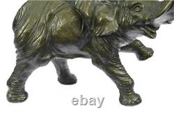 Large Signed Art Deco African Elephant Bronze Sculpture by Bugatti Sale Fund