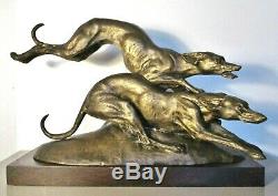 Large Statue Sculpture Bronze Animal Art Deco 1930 Signed Francisque. 16kg