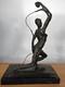 Large Bronze Sculpture Futuristic Art / Metropolis Style Android Woman