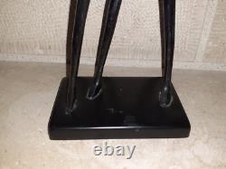 Large bronze statuette sculpture duo dancers contemporary modern art 30.5cm