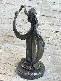 Liquidation Bronze Sculpture Statue Art Deco c. Mirval Ribbon Dancer