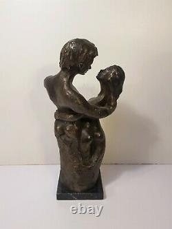 Lluis Jorda Art Creation Bronze Sculpture The Signed Couple
