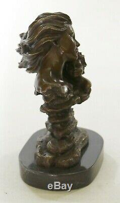 Love Mother Child Craft Bronze Sculpture Figurine Statue Art Deco