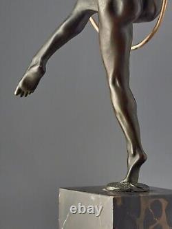 Lucien ALLIOT Bronze Art Deco ''Hoop Dancer''