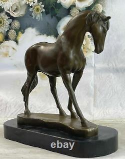 M. Lopez Horses In Movement Bronze Sculpture Modern Horse Statue Art