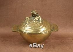 Magnificent Pot Covered Naiades Bronze Sculpture Art Nouveau By A Carpenter