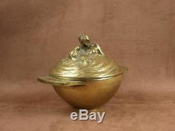 Magnificent Pot Covered Naiades Bronze Sculpture Art Nouveau By A Carpenter