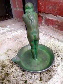 Max The Glassmaker Sculpture Statue Baguier Bronze Regule Art Deco Annees 30