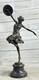 Mesmerizing Oriental Dancer Bronze Sculpture Claire Colinet Art Nouveau Figure